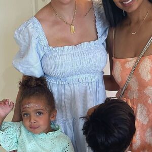 Blue Striped Off-Shoulder Dress #20